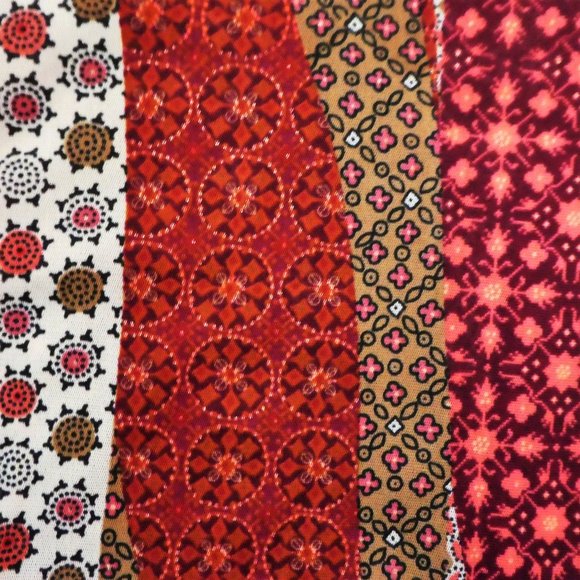 Vintage 90s Y2K Hippie Halter Top Shark Bite Overlap Psychedelic Kaleidoscope L - Picture 6 of 8